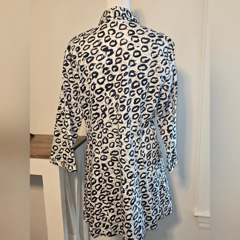 NIC+ZOE NWT Shirt Jacket Dress Women's Size Medium - Picture 3 of 11